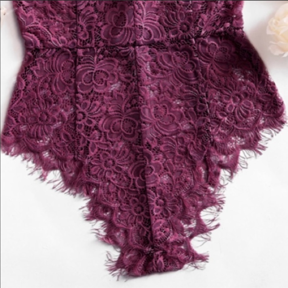 🆕Valentines plum lace sexy teddy lingerie - Picture 6 of 7